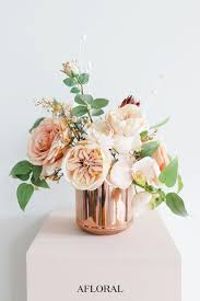 Simple Silk Flower Wedding Arrangements For Minimalist Brides Boho Wedding Centerpieces Flower Decorations Rose Gold Vase