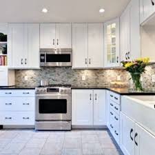 Backsplash For Black Countertops And White Cabinets Kitchen Backsplash Ideas For White Cabinets Black Countertops White Cabinets Black Countertops White Modern Kitchen Granite Countertops Kitchen