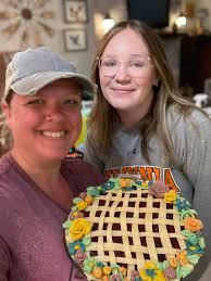 Baking Blueberry Pie with Bonus Daughter