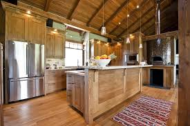Beam Lighting White Washed Oak Kitchen Cabinets Rustic Calgary With Unfinished Dining Benches