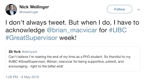 Good evening, i am a master student in biology, and i wrote a letter of motivation for a phd application. Great Supervisor Week Graduate School At The University Of British Columbia Ubc