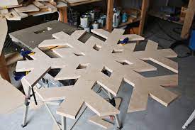 You'll need 4 x 80cm, 16 x 15cm and 8 x. Giant Snowflake Light Up Marquee A Beautiful Mess