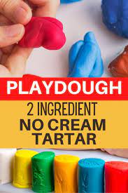 How To Make Homemade Playdough Without Cream Of Tartar - Kids N Clicks In 2020 Easy Playdough Recipe Homemade Playdough Recipe Homemade Playdough