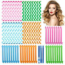 The best overnight hair curlers are comfortable to sleep in, and will help to protect your hair from heat damage. Buy 64pcs Hair Curlers Spiral Curlers No Heat Curlers Wave Formers Curly Wavy Hair Curlers Spiral Hair Curls Styling Kit 2 Style Magic Hair Curler Spiral Hair Curlers With 2 Pieces Styling