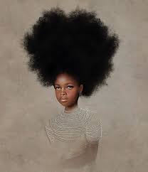 Black Girlhood Is Honored By Klimt Inspired Artist With Gold Embellished Portraits Afropunk Black Art Painting Portrait Black Girl Magic Art