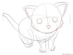 Please pause the how to draw a kitten video after each step to draw at your own pace. How To Draw An Anime Cat Step By Step Drawing Tutorials Drawing Tutorial Cartoon Drawings Drawings