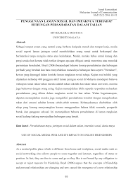 Kesan buruk penggunaan media sosial kepada remaja. Https Core Ac Uk Download 84307001 Pdf