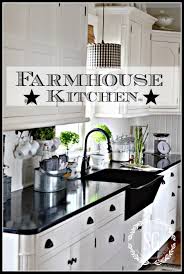 Stainless steel appliances and hardware. Farmhouse Kitchen Stonegable