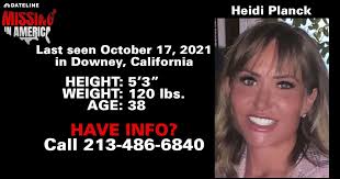 Can you help find missing mom Heidi Planck? Listen to Dateline's Missing in  America podcast about her October 2021 disappearance in Los Angeles,  California