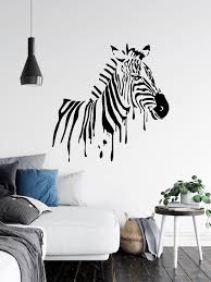 Zebra Wall Decal Zebra Wall Decor African Wall Decal Etsy In 2020 Zebra Wall Decor Zebra Wall Zebra Wall Decals