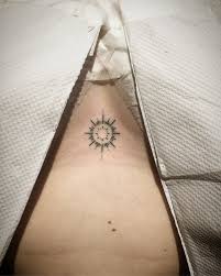 Little Sun On The Sternum Pic By Kirkbudden Sternum Tattoo Design Tribal Sleeve Tattoos Sternum Tattoo
