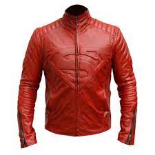 Superman Smallville Maroon Red Genuine Leather Jacket Leather Jacket Men Real Leather Jacket Leather Motorcycle Jacket