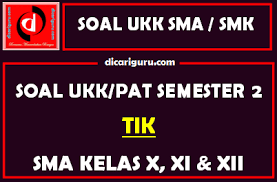 Yang dimaksud dengan ancaman disini adalah. Soal Ukk Pat Tik Sma Kelas 10 11 12 Semester 2 Dicariguru Com