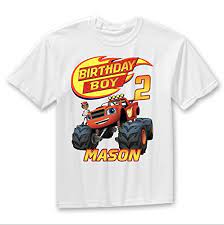 15% off with code zazmaysaving. Amazon Com Blaze And The Monster Machines Birthday Shirt Blaze Custom Shirt Personalized Blaze Blaze Family Shirts Birthday T Shirts Handmade