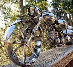 The Spoon Motorcycle No One Saw Coming Motorcycle Sculpture Spoon Art Steel Art