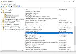 Granting Logon As A Batch Job Brooksnet