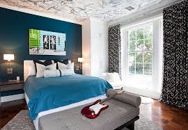 The room just has so much going on that it's just screaming for white walls in my opinion. Visual Feast 10 Rooms With Magical Multicolored Ceilings