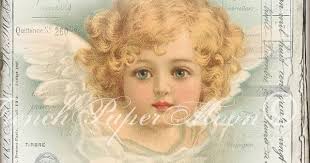 Shabby Vintage Cherub, French Angel Digital, Victorian Angel,Printable,  Pillow Image, French Collage Angel, French Fabric Transfer