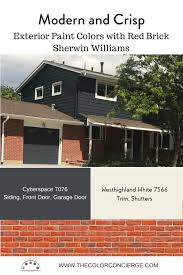 It looks darker on the little color strip, but lightens up when the whole house is painted, especially in the sunlight. Best Exterior Paint Colors For Red Brick Homes And How To Use Them Red Brick House Exterior Red Brick House Red Brick Exteriors