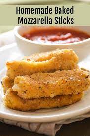 Mozzarella Cheese Sticks Oven Baked Recipe Recipe Baked Mozzarella Sticks Mozzarella Cheese Sticks Oven Baked Recipes