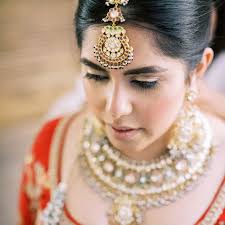 To highlight a bride's face, the most important thing is the blush. 14 Wedding Makeup Ideas For Indian Brides