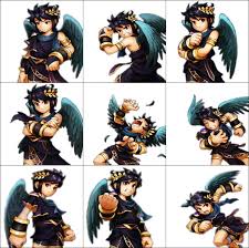 Dark Pit S Expressions Kid Icarus Dark Pit Kid Icarus Kid Icarus Uprising