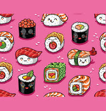 Cute Sushi Wallpaper Vector Images Over 130