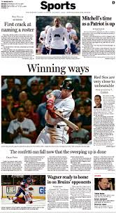 Top pitching prospect bryan mata sidelined with slight ucl tear. Boston Globe Hits Red Sox With A Big Kayn Aynhoreh It S Good To Live In A Two Daily Town
