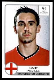 PANINI CHAMPIONS LEAGUE 2001-2002 Gary Neville Manchester United No. 174  £1.25