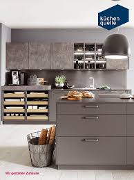 Schiefer Und Rost Das Sind Die Inspirationen Fur Diese Kuche Die Schiefergraue Front Der Norina 3317 Wird Durch Das Design R Moderne Kuche Einbaukuche Kuche