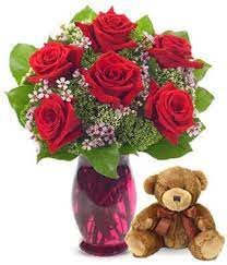Check spelling or type a new query. Rose Garden Bouquet With Bear At From You Flowers