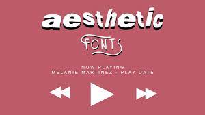 Hey☁︎since i love cute & aesthetic fonts, i download different fonts so often. 25 Aesthetic Fonts U Should Use Youtube