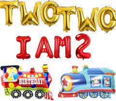 Candy & cupcake 4 items. Buy Two Two Im 2 Birthday Party Decorations Train Themed Birthday Decorations Two Year Old Second Birthday Decorations Chugga Chugga Two Two Train 2nd Birthday Party Supplies Red Blue Train Balloons Online