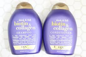 Biotin And Collagen Thickening Shampoo Review The Best Drugstore Shampoo Conditioner Ogx A Little Pop Of Coral Drugstore Shampoo Growth Shampoo Hair Growth Shampoo
