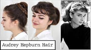 Four Audrey Hepburn Styles Hair Tutorial Hairstyles Matilda Blog Audrey Hepburn Hair Audrey Hepburn Style Hair Audrey Hepburn Makeup
