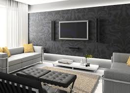 ورق جدران رمادي Contemporary Living Room Design Living Room Design Modern Living Room Interior