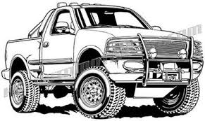 2) click on the coloring page image in the bottom half of the screen to make that frame active. Ford F 150 Lifted Pickup Truck Vector Clip Art Ford Trucks Truck Coloring Pages Ford F150