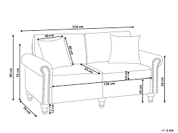 Le dimensioni divano a due posti hanno una larghezza compresa tra 120 e 180 cm, mentre per quelli lineari a tre posti parliamo di circa 180 e 260 cm. Divano A 2 Posti In Tessuto Beige Sabbia Otra Beliani It