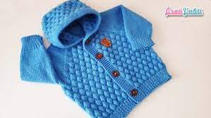 Bonbon Sekeri Kapsonlu Bebek Hirka Yapilisi Videolu Orguvakti Kapsonlular Baby Knitting Patterns Erkek Bebek Tarzi