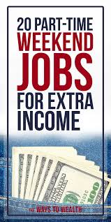20 High Paying Part Time Weekend Jobs For Extra Income Weekend Jobs Best Part Time Jobs Part Time Jobs