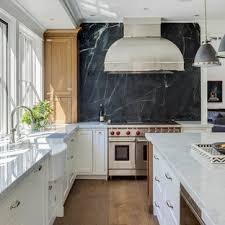 Inspiration for a mediterranean kitchen in tampa. 75 Beautiful Kitchen With Black Backsplash Pictures Ideas May 2021 Houzz