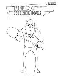 Plus, it's an easy way to celebrate each season or special holidays. Hello Neighbor Coloring Page Super Fun Coloring