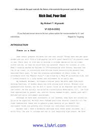 Rich Dad Poor Dad Robert Kiosaky Free Download Borrow And Streaming Internet Archive Rich Dad Poor Dad Rich Dad Kiyosaki