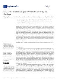 PDF) Thai Tattoo Wisdoms Representation of Knowledge by Ontology