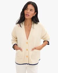 Clare V. Oscar Cardigan Cream