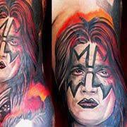 Red kiss tattoo on neck. Kiss Tattoo World Tattoo Gallery