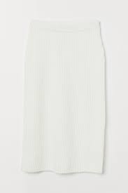 Choose from our limited quantity day dresses, occasion dresses and our bestselling fabulous wrap dresses. Rib Knit Skirt White Ladies H M