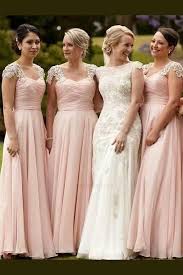 Cute Bridesmaid Dress Blush Bridesmaid Dress Chiffon Bridesmaid Dress A Pink Chiffon Bridesmaid Dress Blush Pink Bridesmaid Dresses Pink Bridesmaid Dresses