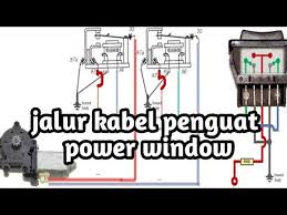 Rangkaian kabel power window mobil. Jalur Kabel Relay Tambahan Pada Power Window Youtube