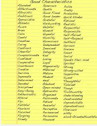Good Character Traits By Anikaandaj On Deviantart Good Character Traits Writing Words Writing Tips